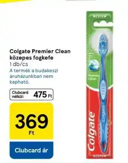 Tesco Colgate Premier Clean közepes fogkefe ajánlat