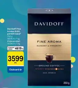 Tesco Davidoff Fine Aroma őrölt, pörkölt kávé ajánlat