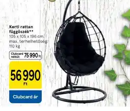 Tesco Kerti rattan függőszék ajánlat