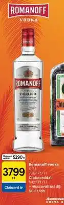 Tesco ROMANOFF Vodka ajánlat