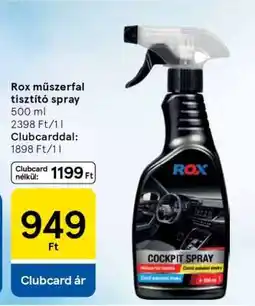 Tesco Rox műszerfal tisztító spray ajánlat