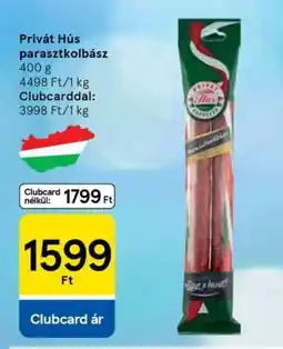 Tesco Privát Hús parasztkolbász ajánlat