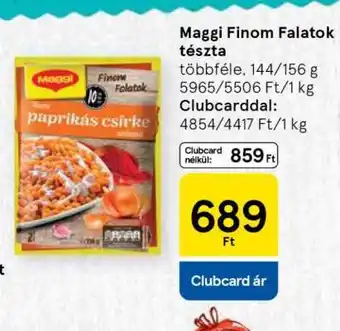 Tesco Maggi Finom Falatok tészta ajánlat