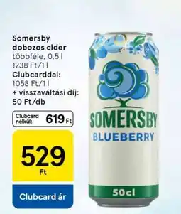 Tesco Somersby dobozos cider ajánlat