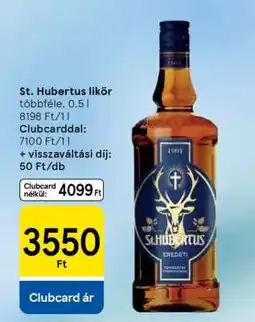 Tesco St. Hubertus likőr ajánlat