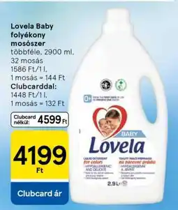 Tesco Lovela Baby folyékony mosószer ajánlat