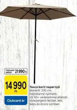 Tesco Tesco kerti napernyő ajánlat