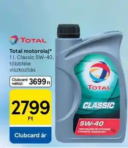 Tesco Total motorolaj ajánlat