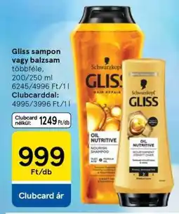 Tesco Gliss sampon vagy balzsam ajánlat