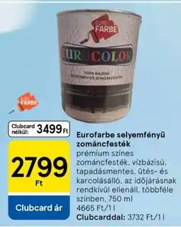 Tesco Eurofarbe selyemfényű zománcfesték ajánlat