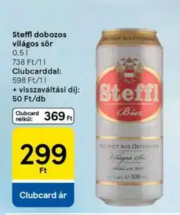 Tesco Steffl dobozos világos sör ajánlat