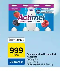 Tesco Danone Actimel joghurtital multipack ajánlat