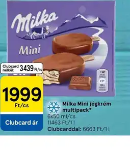 Tesco Milka Mini jégkrém multipack ajánlat
