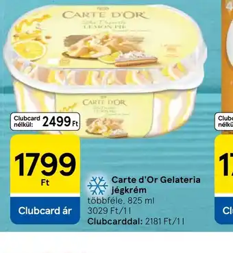 Tesco Carte d'Or Gelateria Jégkrém ajánlat