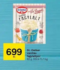 Tesco Dr. Oetker vaníliás fagylaltpor ajánlat
