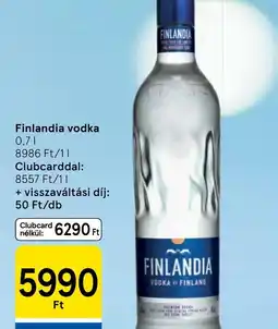 Tesco Finlandia vodka ajánlat