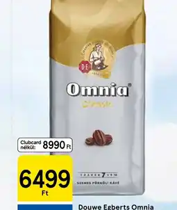 Tesco Douwe Egberts Omnia szemes kávé ajánlat