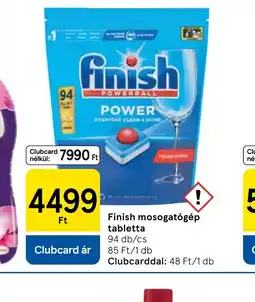 Tesco Finish mosogatgép tabletta ajánlat