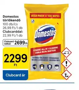 Tesco Domestos törlőkendő ajánlat