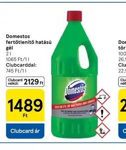 Tesco Domestos fertőtlenítő hatású gél ajánlat