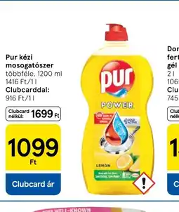 Tesco Pur kézi mosogatszer ajánlat