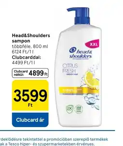 Tesco Head WASHShoulders sampon ajánlat