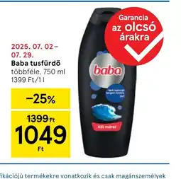 Tesco Baba tusfürdő ajánlat