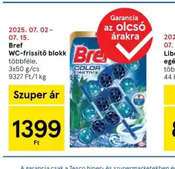 Tesco Bref WC-frissítő blokk ajánlat