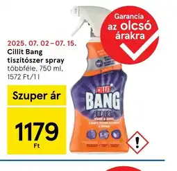 Tesco Cillit Bang tisztítszer spray ajánlat