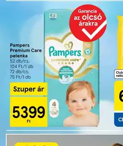 Tesco Pampers Premium Care pelenka ajánlat