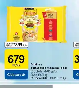 Tesco Friskies alutasakos macskaeledel ajánlat