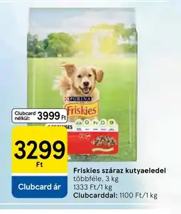 Tesco Friskies száraz kutyaeledel ajánlat