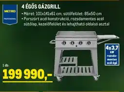 Metro Metro Professional 4 égős gázgrill ajánlat