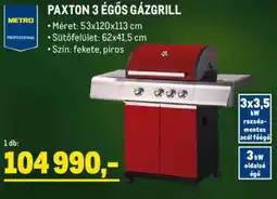 Metro Metro Professional Paxton 3 égős gázgrill ajánlat