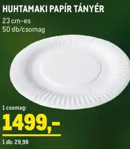 Metro Huhtamaki papír tányér ajánlat