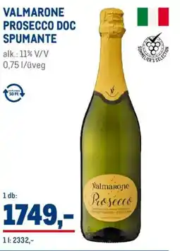 Metro Valmarone Prosecco DOC spumante ajánlat