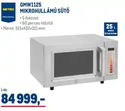 Metro Metro Professional GMW1125 mikrohullámú sütő ajánlat