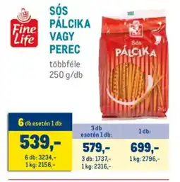 Metro Fine Life sós pálcika / perec ajánlat