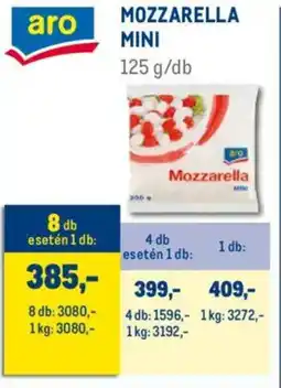 Metro Aro mozzarella mini ajánlat