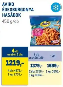 Metro Aviko édesburgonya hasábok ajánlat
