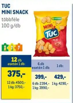 Metro Tuc Mini Snack ajánlat