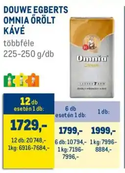 Metro Douwe Egberts Omnia őrölt kávé ajánlat