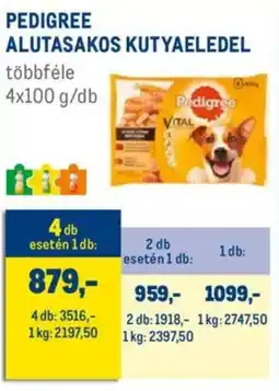 Metro Pedigree alutasakos kutyaeledel ajánlat