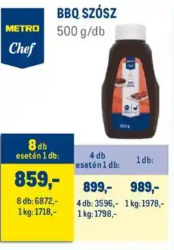 Metro Metro Chef BBQ Szósz ajánlat