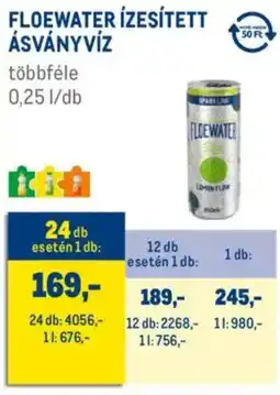 Metro Floewater ízesített ásványvíz ajánlat