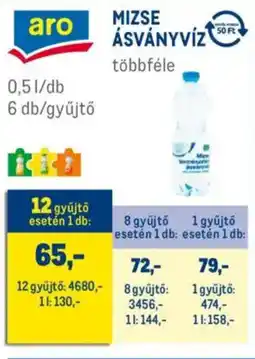 Metro Aro Mizse ásványvíz ajánlat