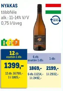 Metro Nyakas ajánlat