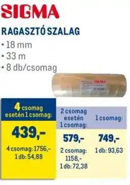 Metro Sigma ragasztószalag ajánlat