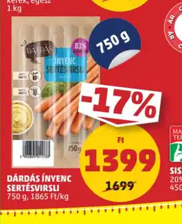 PENNY Dárdás Ínyenc Sertésvirsl ajánlat
