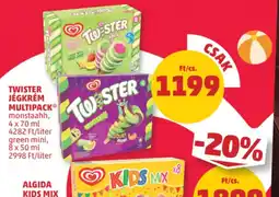 PENNY Twister Jégkrém Multipack ajánlat